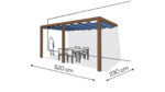 Pergola aluminiowa PS2 230 x 520 cm - Zamówienie indywidualne