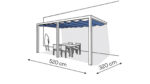 Pergola aluminiowa PS2 320 x 520 cm - Biały