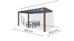 Pergola aluminiowa PS2 400 x 520 cm - Zamówienie indywidualne