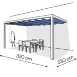 Pergola aluminiowa PS2 230 x 320 cm - Biały
