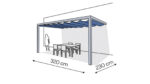 Pergola aluminiowa PS2 230 x 320 cm - Srebrny