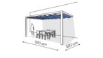 Pergola aluminiowa PS2 320 x 320 cm - Biały