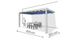 Pergola aluminiowa PS2 320 x 420 cm - Biały