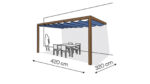 Pergola aluminiowa PS2 320 x 420 cm - Zamówienie indywidualne