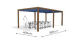 Pergola aluminiowa PW 400 x 520 cm -Zamówienie indywidualne