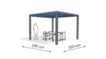Pergola aluminiowa PW 230 x 320 cm - Antracyt