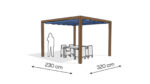 Pergola aluminiowa PW 230 x 320 cm - Zamówienie indywidualne