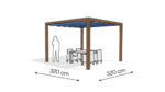Pergola aluminiowa PW 320 x 320 cm - Zamówienie indywidualne