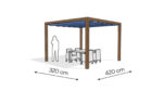 Pergola aluminiowa PW 320 x 420 cm - Zamówienie indywidualne