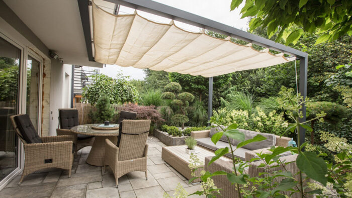 Pergola aluminiowa PS1 400 x 390 cm - Srebrny - obrazek 2